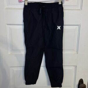 Black Athletic Pants Pull On | 5/6 Boys | Hurley Elastic Waist 4 Pockets
